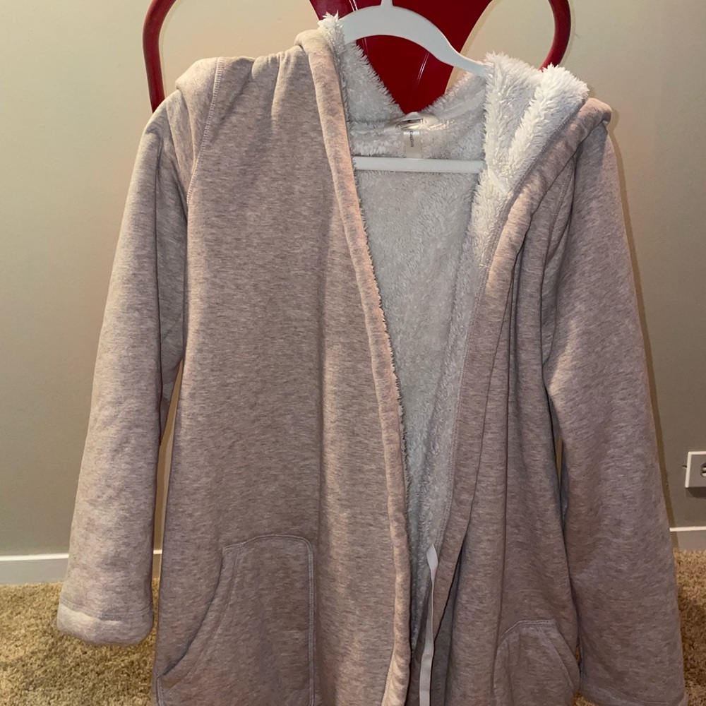 GAP Gray Hooded Robe